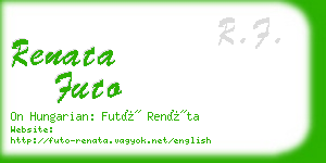 renata futo business card